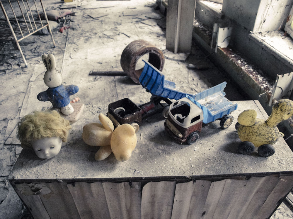 Kindergarten Prypjat - Spielzeug auf Tisch