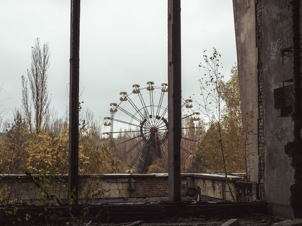 Kulturpalast - Blick auf Riesenrad