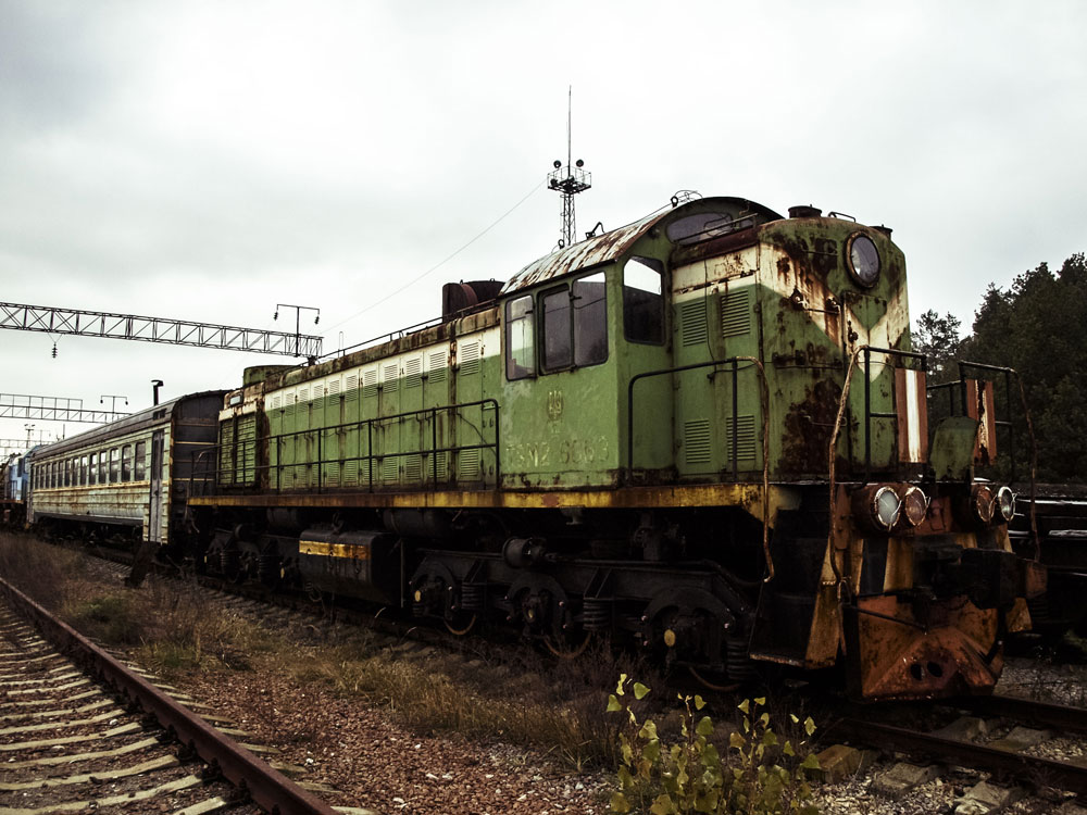 Bahnhof - Lokomotive