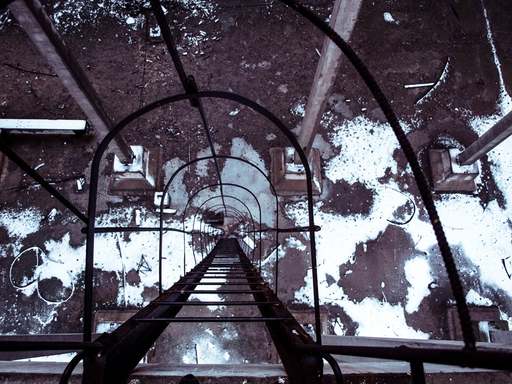 Kühlturm - Leiter nach oben