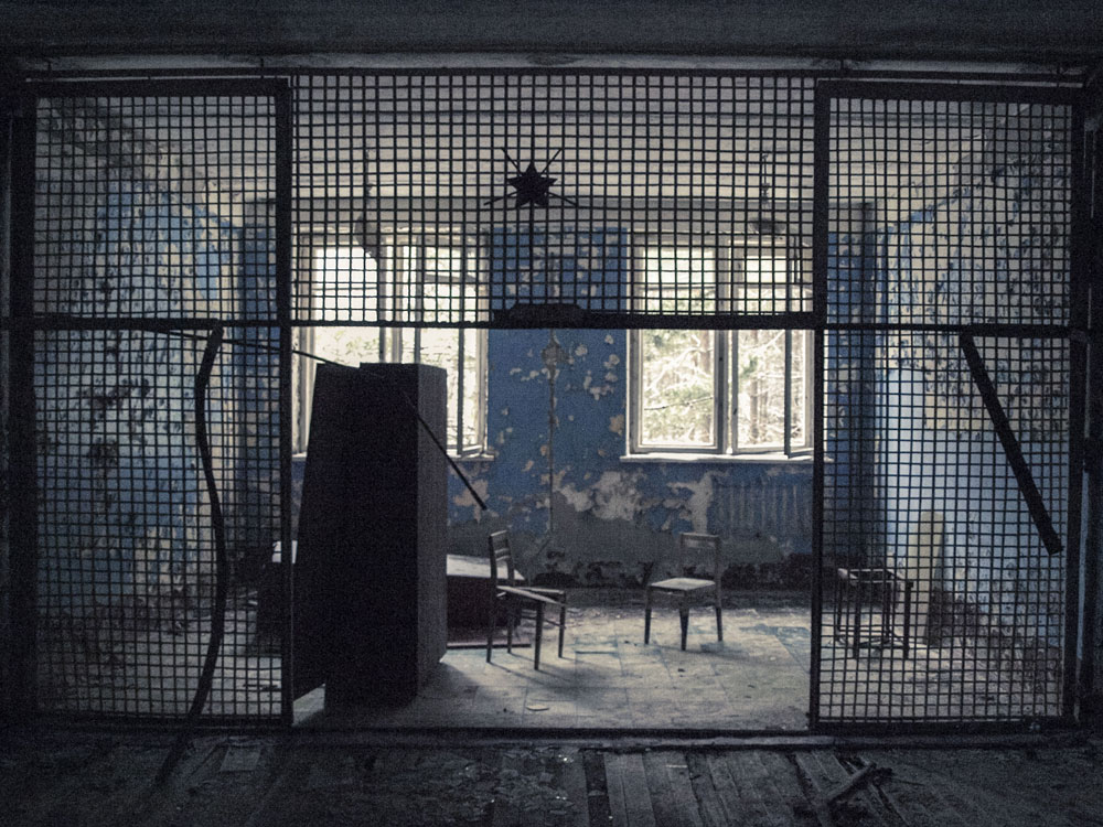 Duga-3-Station  - vergitterter Raum